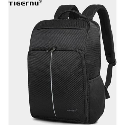 Tigernu New Backpack Men With Reflective Stripe USB Charging Rucksack Fit 15.6 Inch Waterproof Laptop/Computer Mochila for Male