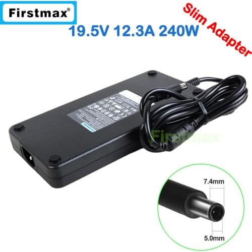 Slim 19.5V 12.3A laptop AC adapter charger for Dell Alienware M17x R1 R2 R3 R4 R5 M17x10 P01E 331-9053 450-12893 6RTJT PA-9E
