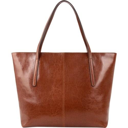 Large Capacity Womens Handbag Leather Shoulder Bag Vintage Tote Bag Shopper Famous Brand Women Bag 2020 Winter sac a main