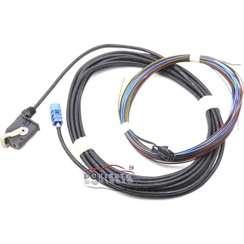 HIGH QUALITY For JETTA MK6 TIGUAN RGB Trunk Hand Rear View Reversing Camera harness Cable wire RCD510 RNS315 RNS510