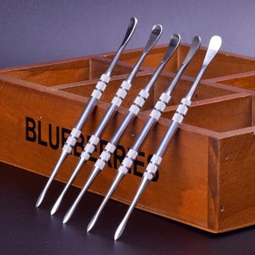 1Pcs Metal Cleaning Spoon 120mm Length Tobacco Pipe Kitchen accessories Cleaner Smoke Paste Smoking Cigarette Grinder Tool