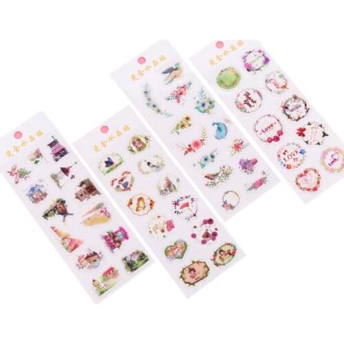 20Pcs/lot Cute Korean Dream Hot Stamping Crystal Epoxy Sticker Design Toy Stickers Notebook Paper Decoration Supply