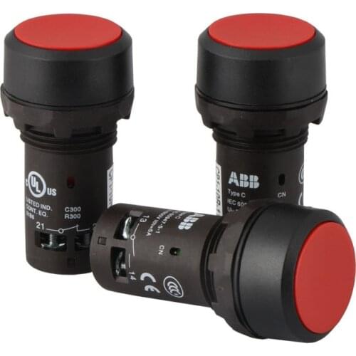 ABB Push Button Switch CP1-10R-11 CP1-10G-11 Flat button C2SS1-10B-11Two-position selector switch C3SS1-10B-11 Select button