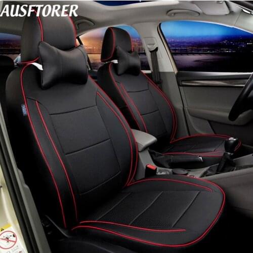 AUSFTORER Perforated Leather Automotives Seat Covers for Renault Megane CC 2 3 4 Accessories Seat Cover Cars Protection Styling