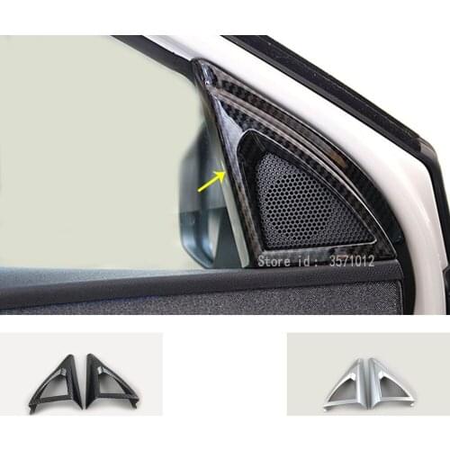 For Peugeot 3008 GT 3008GT 2016 2017 2018 2019 2020 Car A Column Audio Speak Window Windshield Side Triangle Lamp Frame Trim