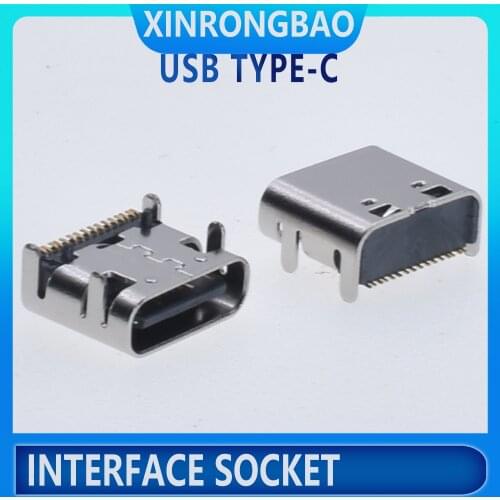 Good quality C Type USB Type-C Female Plug 16 Pin Connector Power Charger Jack Port The height of the board is 3.26mm U501-A