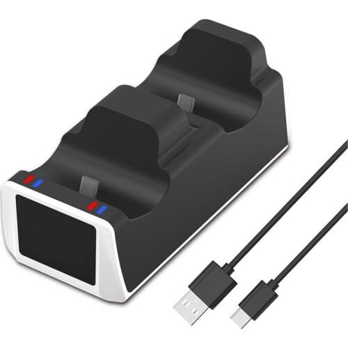 For PS5 Game Controller Dual USB C Charging Dock Type-C Charger Station Stand For Playstation5 PS5 Gamepad Accessories
