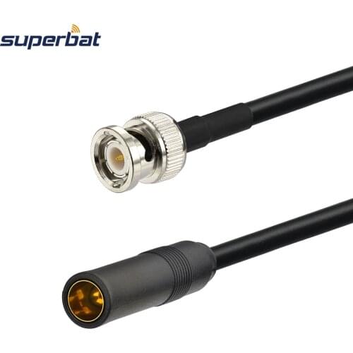 Superbat BNC Plug to Motorola Jack Connector - Car Radio AM/FM Antenna Aerial RG58 Cable Extension Lead 12" 30cm