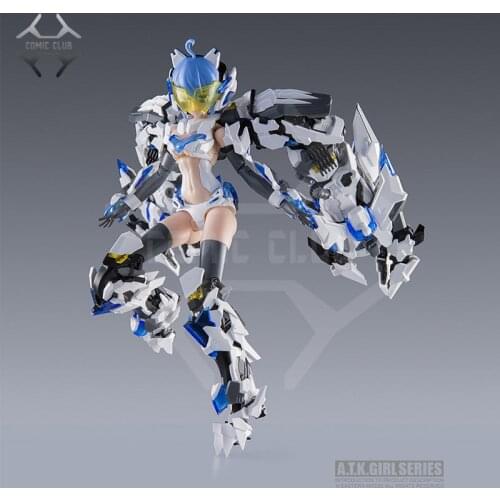 COMIC CLUB IN-STOCK 1/12 Frame Arms A.T.K Girl DIVINE BEASTS-BAIHU by E-model Assembly action robot Toys Figure