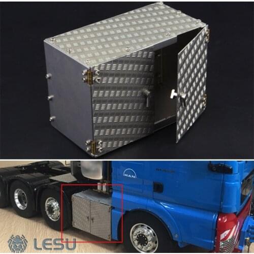 LESU Simulation Metal Tool Box for 1/14 RC Tractor Trailer Truck Car DIY Tmy TH02298