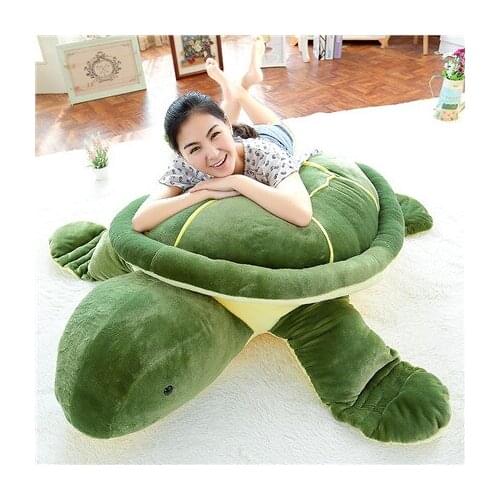 Stuffed plush toy huge 150cm cartoon green tortoise plush toy turtle soft hugging pillow Christmas gift b1237