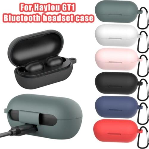 Soft Silicone Wireless Headphones Cover For Haylou GT1 TWS Bluetooth Earphones Case For Hay lou Protective Headset Case