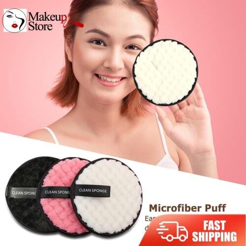 Cosmetic Puff Set Microfiber Cloth Pad Remover Reusable Cleansing Face Care Soft Cleaning and Makeup Removing Sponge Suit