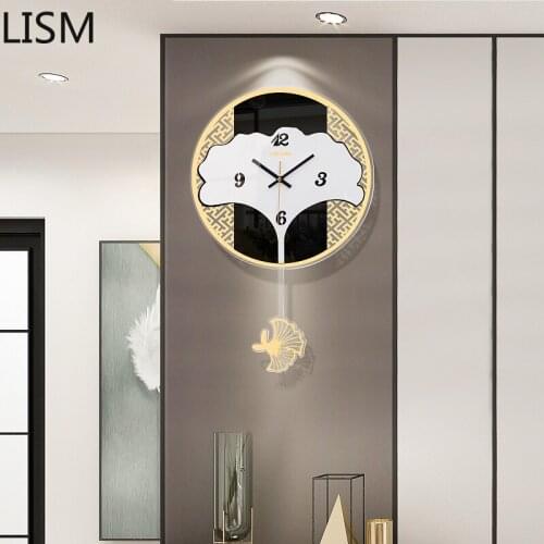 Nordic Light Luxury Living Room Silent Wall Clock Creative Fashion Modern Simple Personality Decoration Horloge Mural