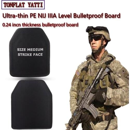 New Nijiii&iiia Uhmw Pe Bulletproof Board Low Weight Thin 0.24inch Thick Policemen,army, Security,tactical Military Operations