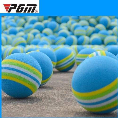 Pgm 1pcs Free Shipping Light-weight Golf Swing Training Aids Indoor Practice Sponge Foam Rainbow Balls D0717