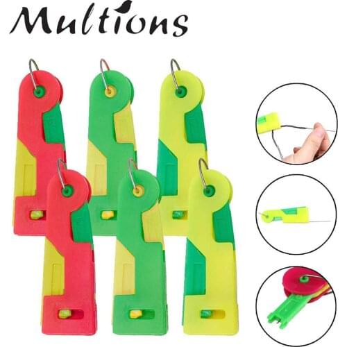 3Pcs Plastic Automatic Needle Threader Device Elderly Easy to Use Sewing Threaders Needle Threading DIY Needlework Sewing Tools