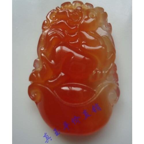 Natural red manao pendant zodiac horse pendant