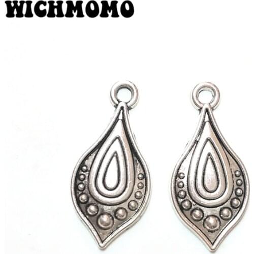 2019 New 29*14mm 10pieces/bag Zinc Alloy Water drop Charms Pedant for Necklace Bracelet Earrings Jewelry Accessories