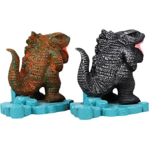 Garden Halloween Decorative Sculpture Resin Monster Statue with Open Mouth for Outdoor Grassland, Courtyard, Park