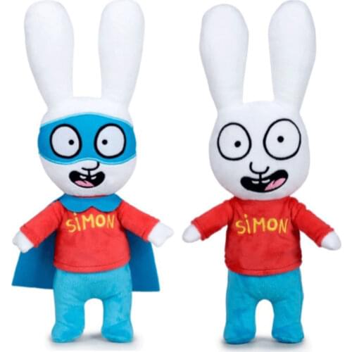 Simon - Plush Rabbit Simon Classic Model and Superhero Model - Super Soft Quality