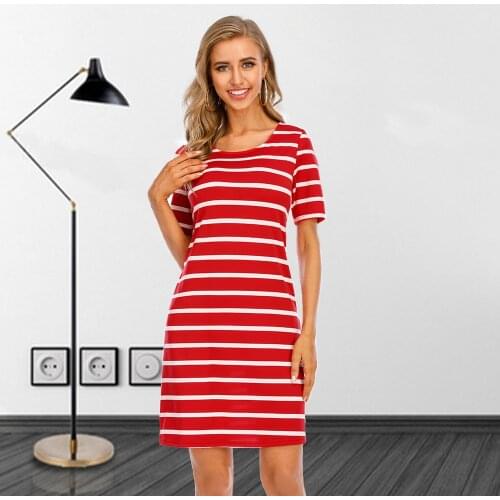 Vieruodis Summer Striped Dresses
