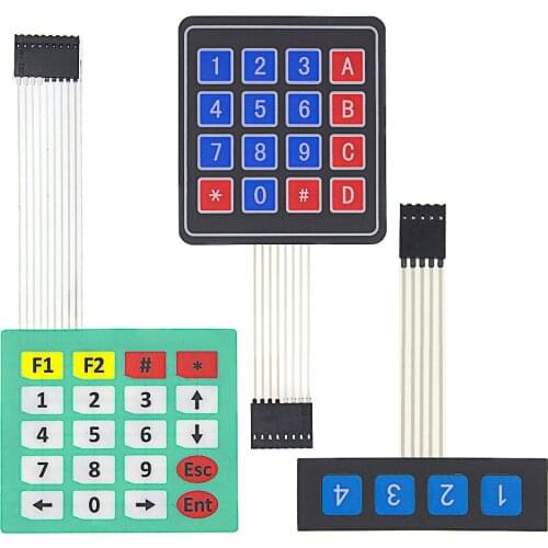 1*4 4*4 4*5 Matrix Array/Matrix Keyboard 16 Key Membrane Switch Keypad for arduino 1x4 4x4 4x5