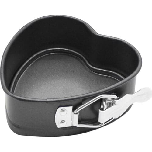 1Pc Baking Pans Bakeware Kitchen Cake mold Love Heart Shape baking dish Heavy Carbon Non-stick Slipknot Removable Base Tray