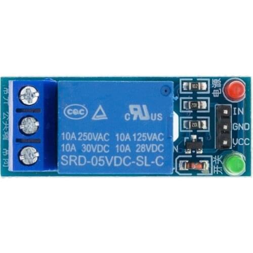 10pcs 1 Channel 5V Relay Module Low level for SCM Household Appliance Control