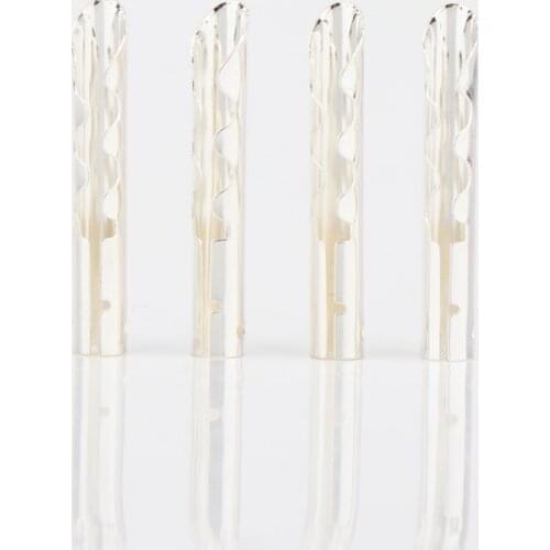 12pcs Bronze copper silver plated BFA 4mm Z-Type Banana Plug Speaker Cable Connector