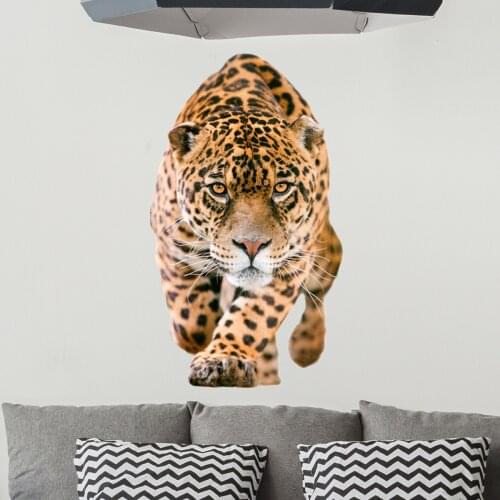 3D Tiger Wall Stickers Home Office Decor Teenager Bedroom Living Room Decoration Wallstickers Children Room Decals for Furniture