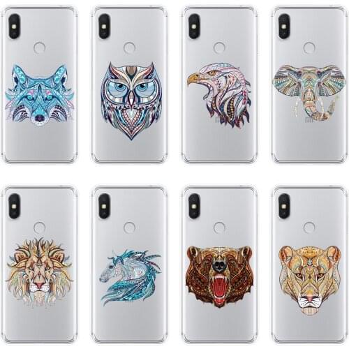 Soft Silicone Phone Case For Xiaomi Redmi Note 6 Pro 5A Prime 5 4 4X Wolf Bear Back Cover For Pocophone F1 Redmi S2 6A 5 Plus 4A