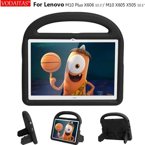 EVA Cover For Lenovo Tab M10 FHD Plus TB-X606F TB-X606X M10 10.1 TB-X505F TB-X605F Case Foam Kids Safe Shockproof Stand Tablet
