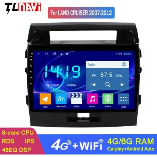 IPS 4G+64G 9 INCH Android 9.0 Car DVD GPS for Toyota land cruiser 2007-2012 Navigation System Stereo Audio Radio