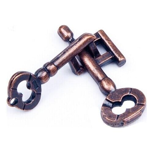 IQ Metal Key Puzzle Mind Brain teaser Puzzles Game for Adults Children