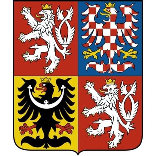 Creativ Motorcycle Coat of Arms of Czech Republic Car Sticker Colorful Decals Motorcycle Accessories Stickers