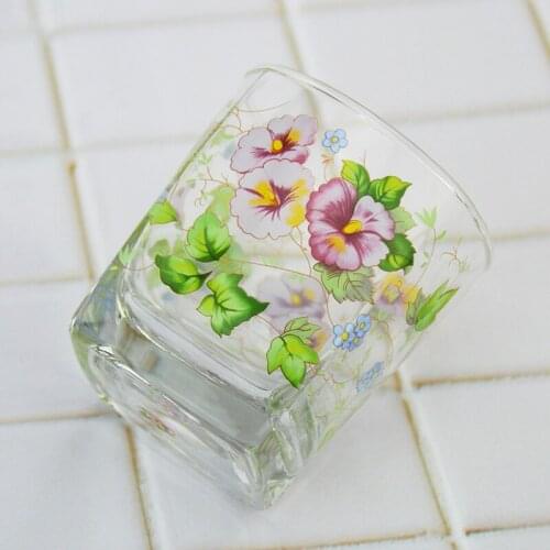 8x9cm Capacity 295ml Square cup Korea Japanese sake cup withstand 120 ℃ heat glass cup