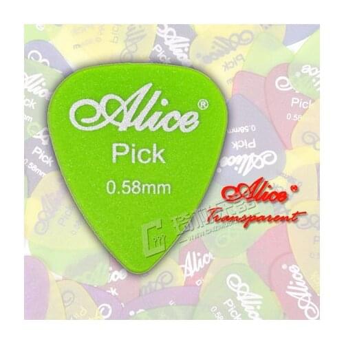 Alice Matte Transparent Plastic Electric/Acoustic Guitar Picks Plectrums, Gauge 0.58mm/0.71mm/0.81mm/0.96mm/1.20mm/1.50mm