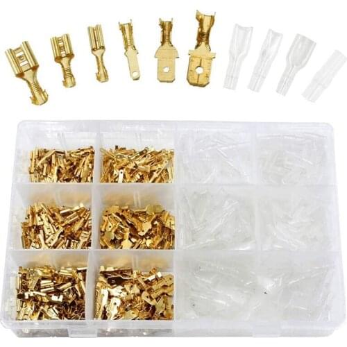720Pc Blade Receptacle Set, 2.8/4.8/6.3Mm,Male Female Cable Connectors,Spade Terminals, Connector With Insulated Sleeve