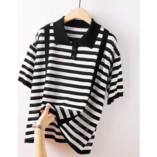 Женские полосатые футболки ONEIGHTWENTY China At AliExpress