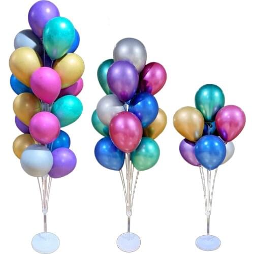 1/2set Happy Birthday Balloon Air Balls Stick Stand Baloon Birthday Party Decor Kids Adult Arch Table Ballon Accessories Holder