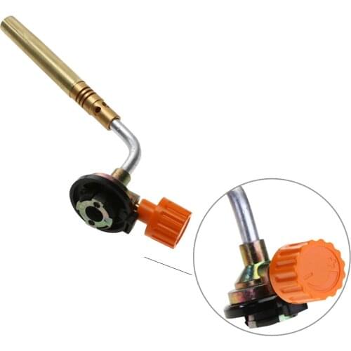 Portable Butane Burning Welding Gas Torch Flame Gun Adjustable Flamethrower Outdoor Camping BBQ Baking Head Soldering Heat Gun