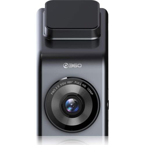 360 G300H Premium Dash Cam, 1296P, 160° Wide Angle, Color Night Vision, Built in WiFi GPS, Support Google Map
