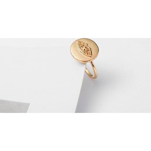Rongho boho Metal Evil eye rings for women Vintage gold ring femme fingle ring gothic bijoux