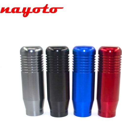 8.5cm Gear Shift Knob Stick Handle Manual Transmission Universal Car Racing Aluminum Alloy Gear Shifter Lever M10x1.5 Black