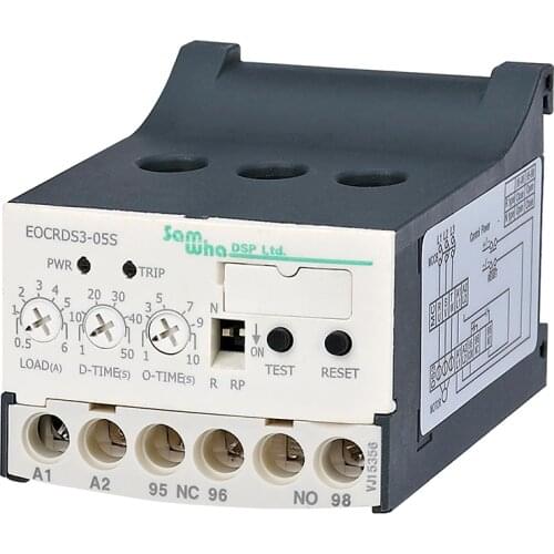 Un:24-260VAC/DC Output (1c) Slim Electronic Overload Relay Motor Protector Thermal Overload Relay EOCR-DS3 EOCRDS3