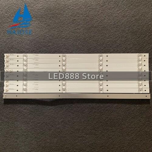 9pcs/set LED backlight strip for TCL L55P3CUS LVU550ND1L cd9w27 55BC7600 55U6780C 55P3-CUD A B 55HR330M04B5 55HR330M04A5 V4