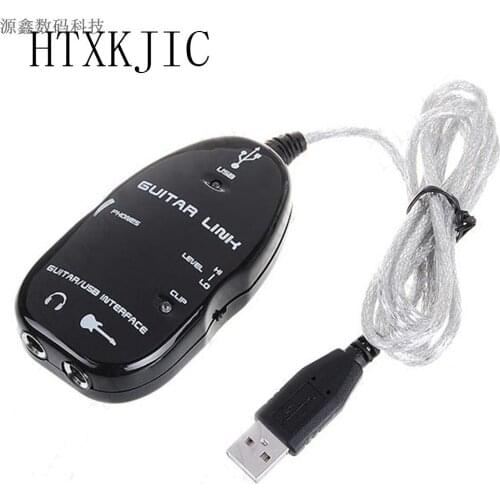 Guitar Link USB Audio Cable Interface Guitarlink Lead to Computer For PC MAC MP3 Recording XP With Driver Software New