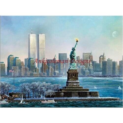 Needlework for embroidery DIY French DMC High Quality - Counted Cross Stitch Kits 14 ct Oil painting - I Love New York