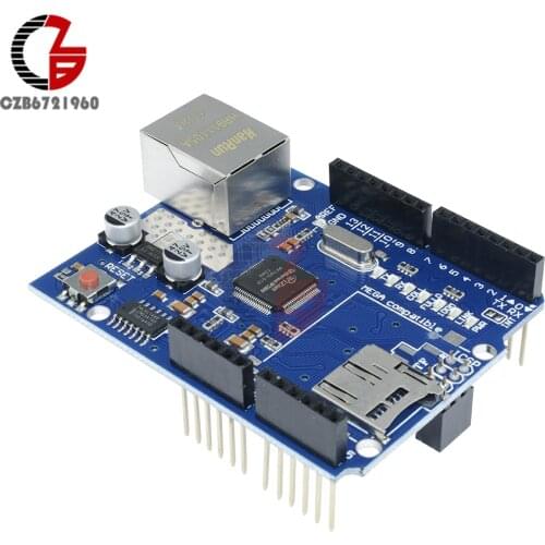 W5100 Ethernet Shield TCP IP UDP ICMP IPv4 Protocol Auto Negotiation MDI MDIX for Arduino 2009 ATMega 328 1280 MEGA2560